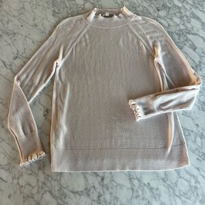 LOFT Soft Pink Ribbed Knit Sweater
